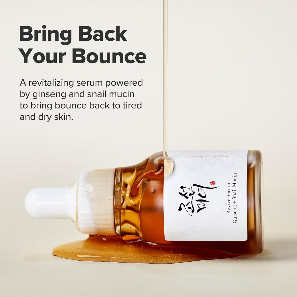 Revive Ginseng and Snail Mucin Serum - Hydrating Skin Care for All Skin Types 30ml