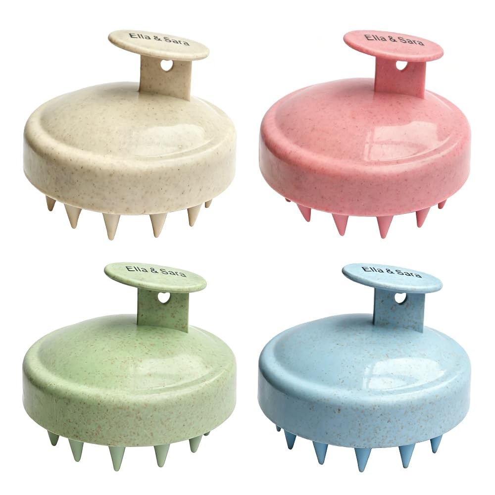Scalp Massager Exfoliator Brush Set for Hair Care and Stimulating Blood Flow