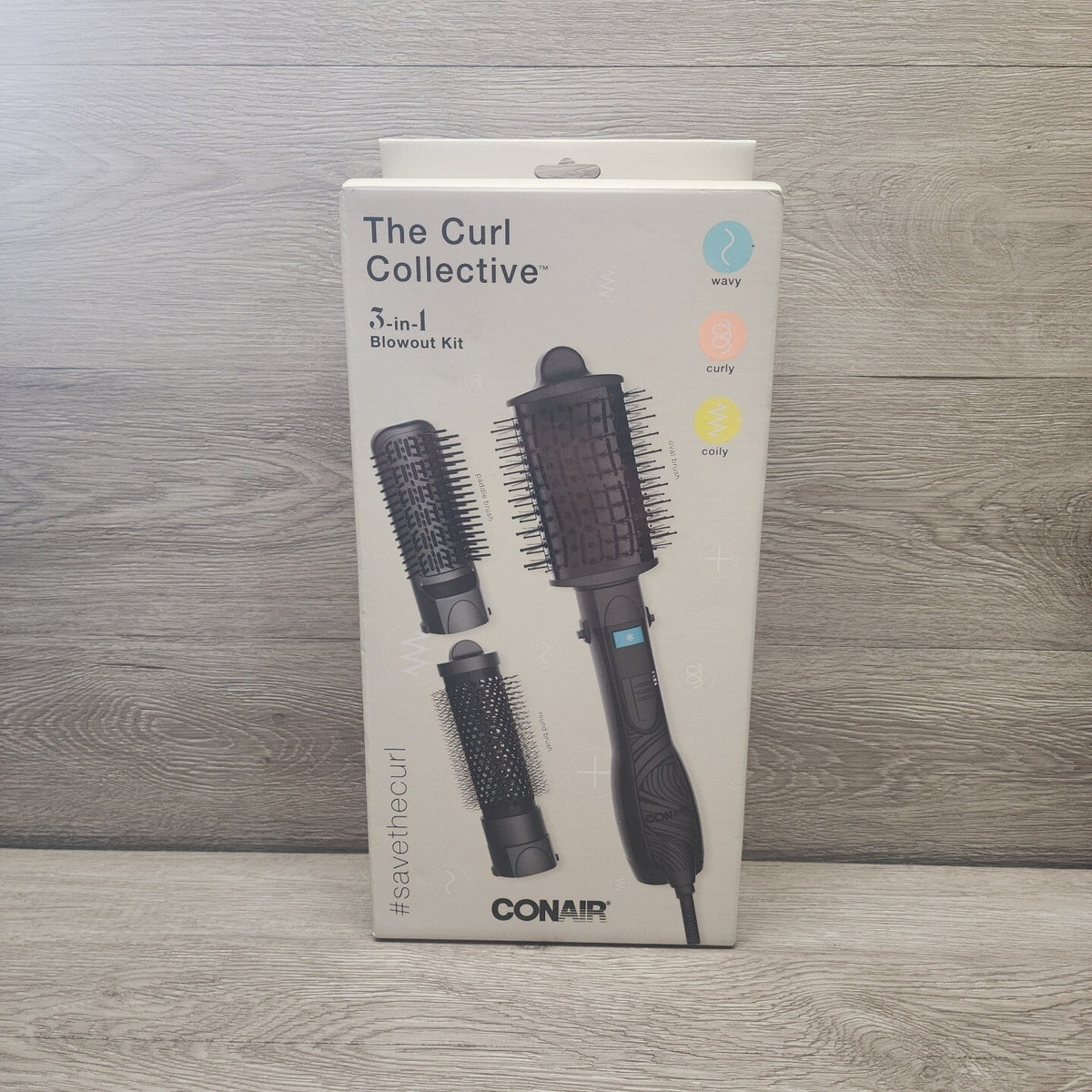 ⚡️Conair The Curl Collective 3-in-1 Blowout Kit, 3 Interchangeable
