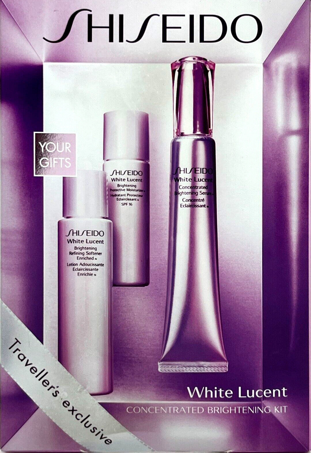 Brightening Skincare Set for Women - Travel Size Serum, Softener & Moisturizer
