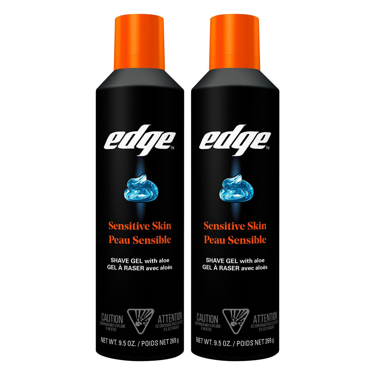 Shaving Gel for Men, 9.5oz - 2 Pack