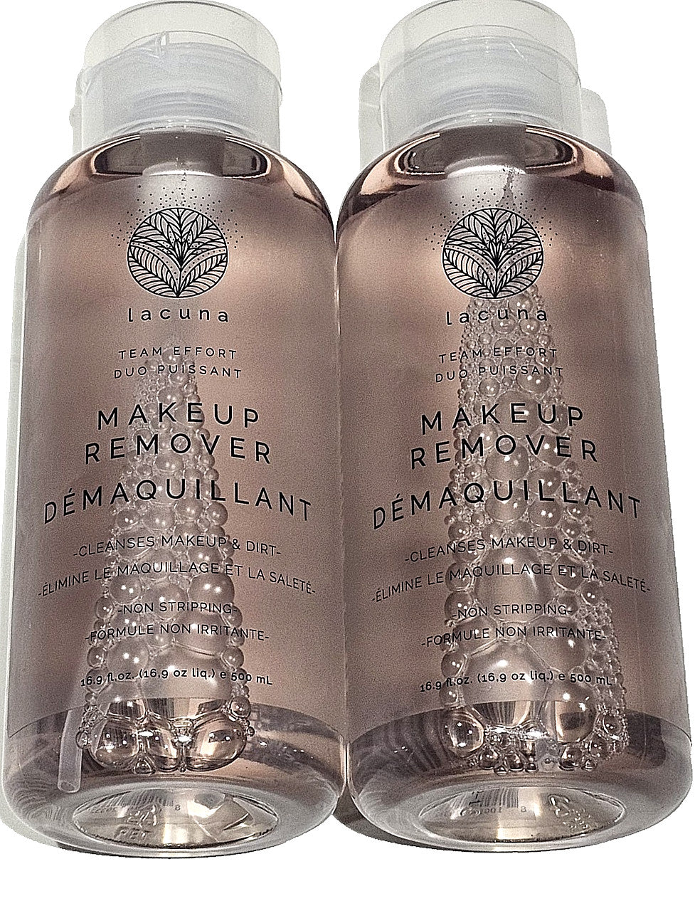 2 Pack Makeup Remover and Dirt Cleaner - Non-Stripping 16.9oz