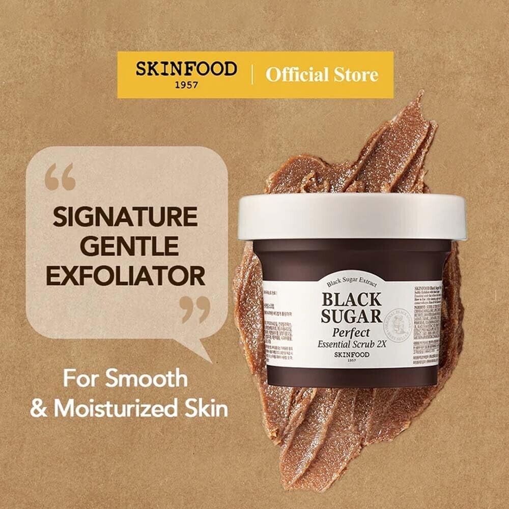 Skinfood Black Sugar Perfect Essential Scrub 2X 7.40 oz / 210g
