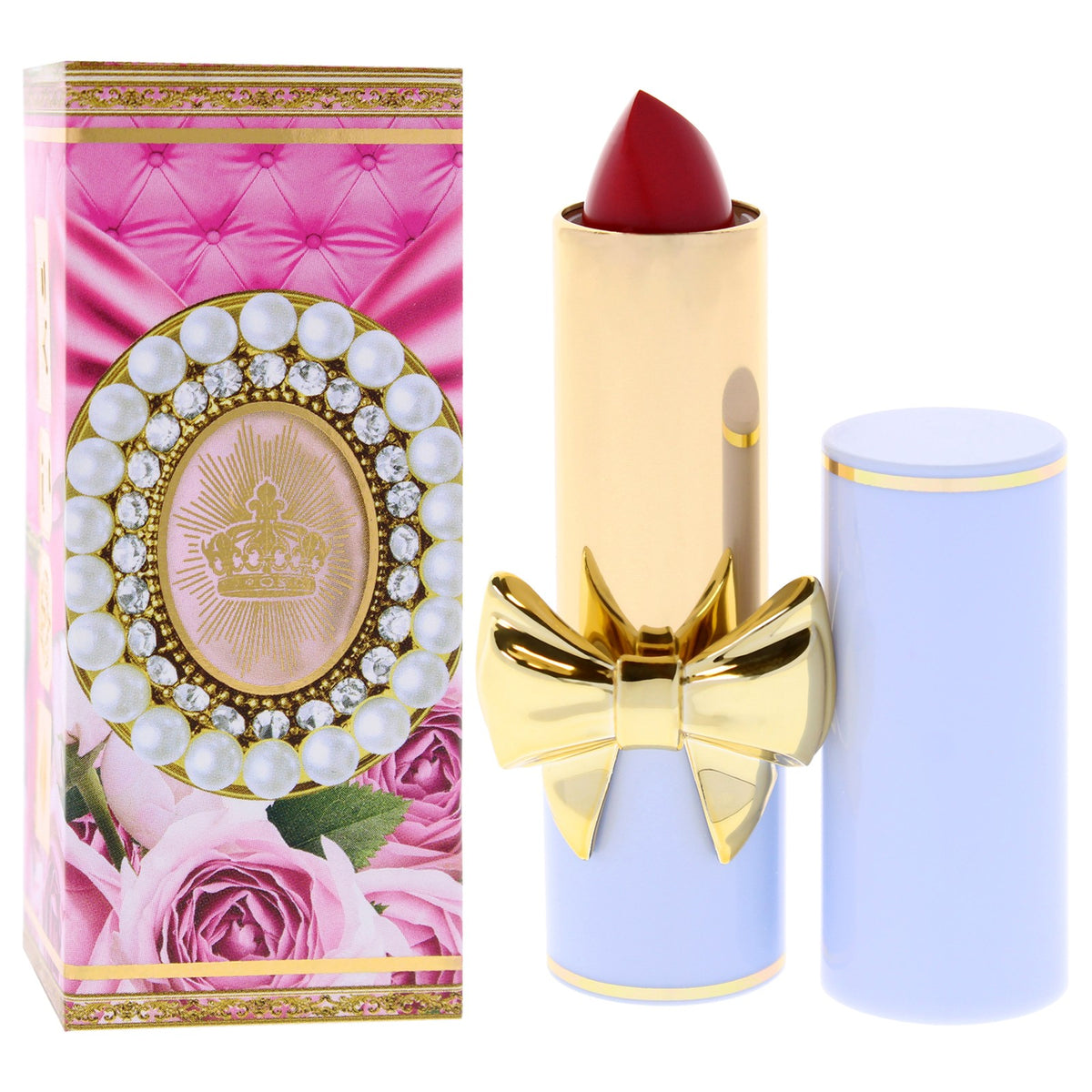 Weightless Satin Lipstick with Botanical Collagen - 0.13 oz - Raspberry Shade
