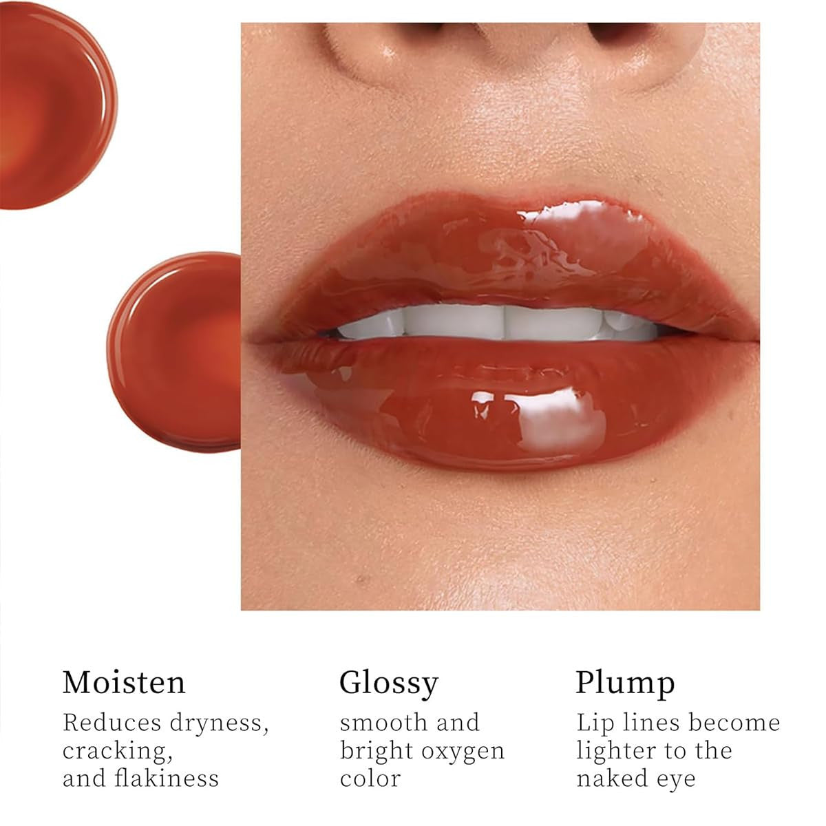 Hydrating Lip Gloss Set with 4 Colors - Shiny, Plump & Moisturizing for Women & Girls