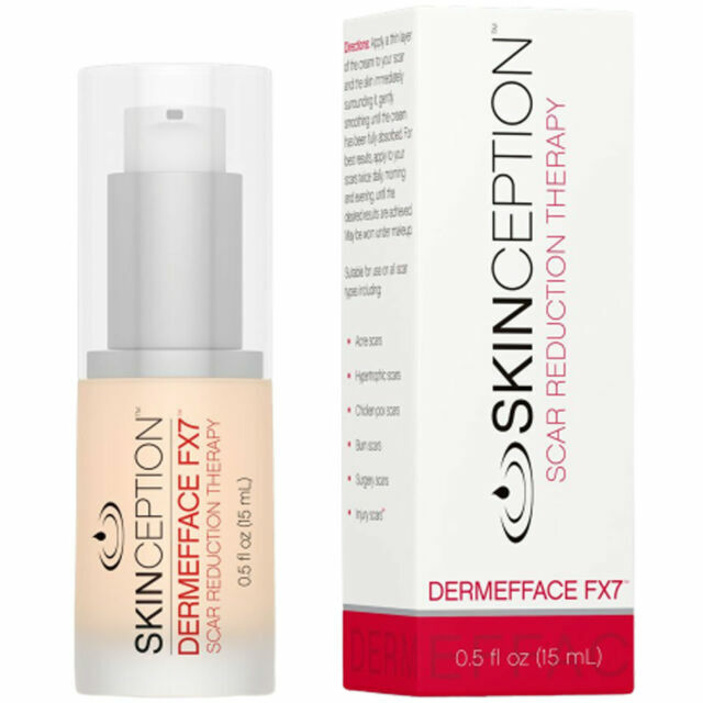 Scar Reduction Cream - All Natural Dermefface FX7, 0.5 Fl Oz