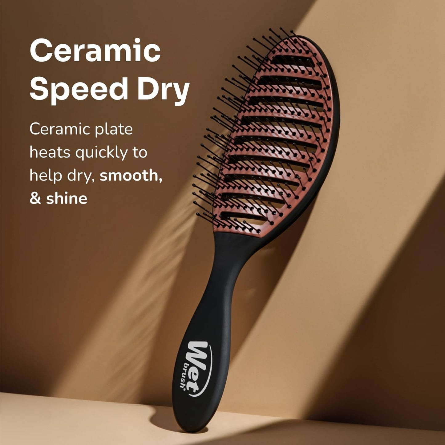 Heat-Resistant Purple Hair Brush for Fast Drying & Gentle Detangling