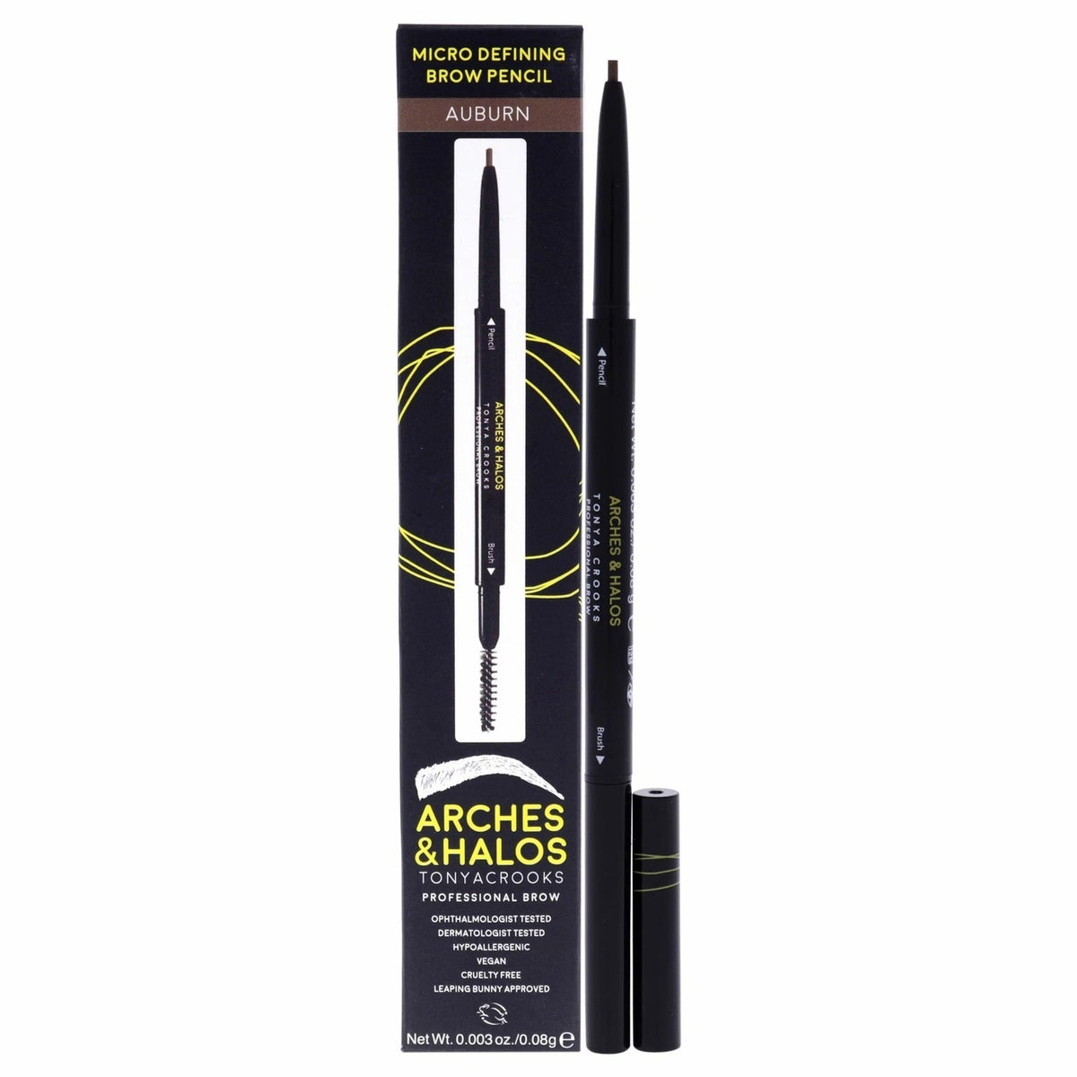 Micro Defining Brow Pencil for Women - Auburn, Long-Wear, Smudge-Proof