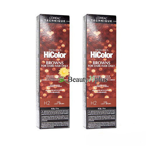 Permanent Hair Color for Dark Hair - 2 Pack, 23 Shades