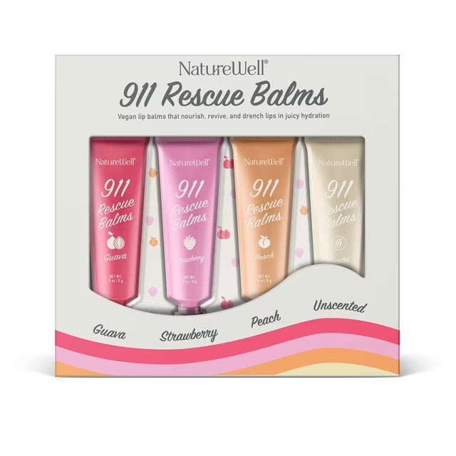 Natural Rescue Balm Pack - Skin Soothing 4-Pack for Cuts and Burns