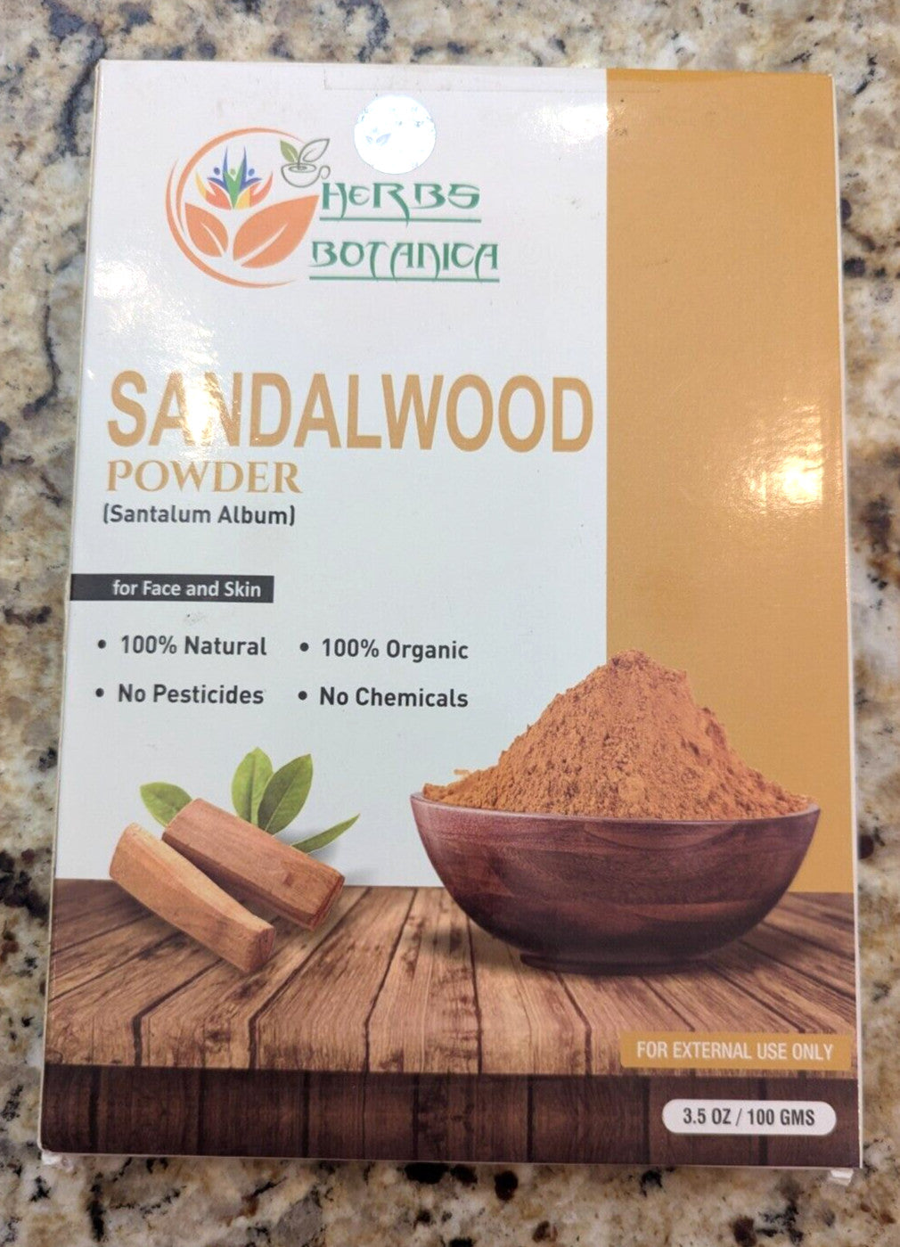 Sandalwood Powder for Face & Skin 3.5 oz