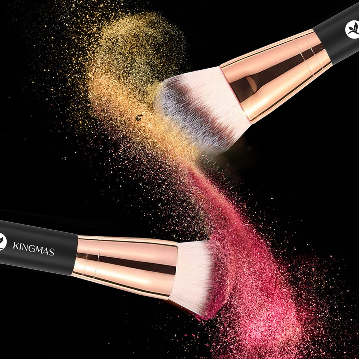 Dual End Face Makeup Brush - Foundation, Concealer, Powder, Blush