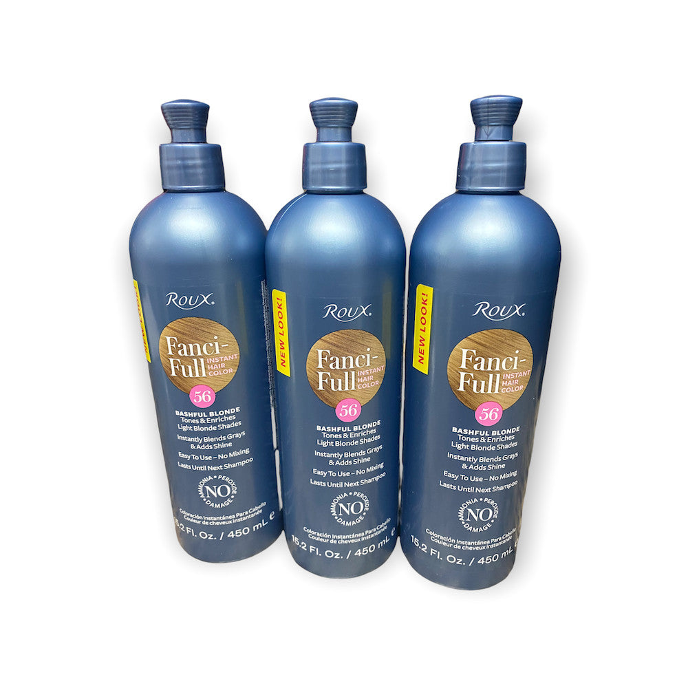 Roux Fanci-Full Hair Color Rinse #56 Bashful Blonde 15 oz (Pack of 3)