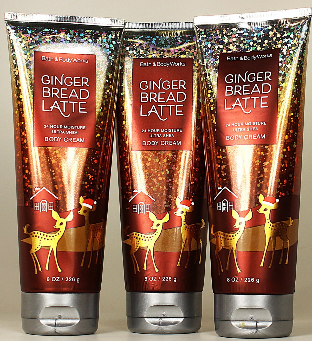 Gingerbread Latte Body Cream Lotion 8oz - 3-Pack