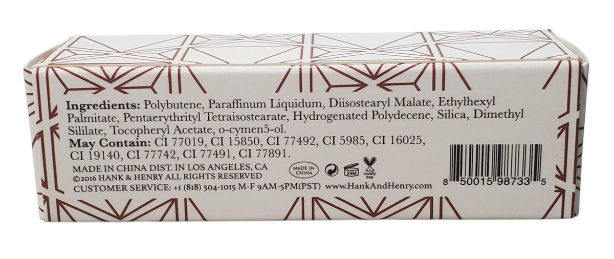 Liquid Matte Lipstick Hank & Henry Cherry Patty Cake Shade - Long Lasting