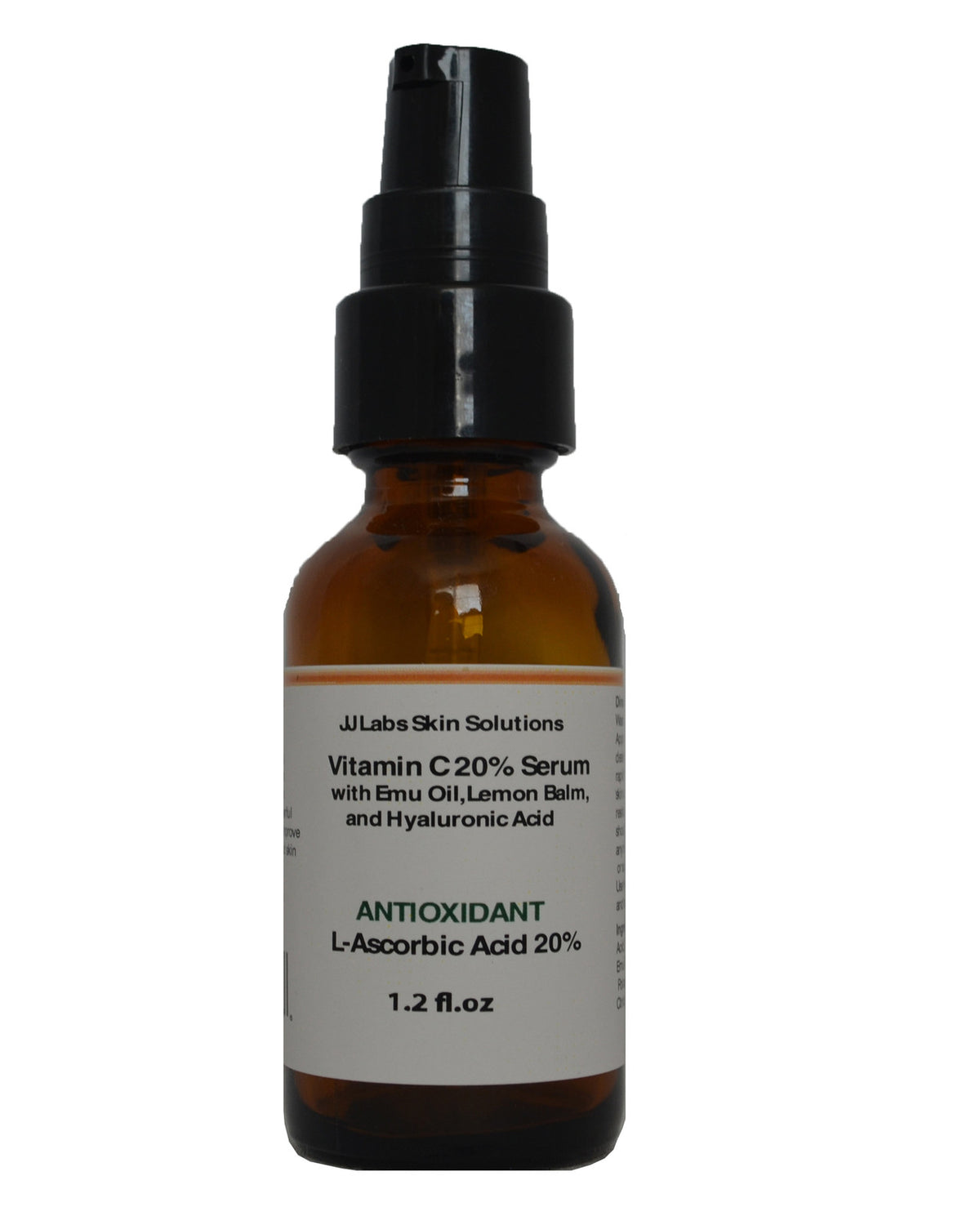 Vitamin C Serum 10-25% with Emu Oil, Hyaluronic Acid & Lemon Balm