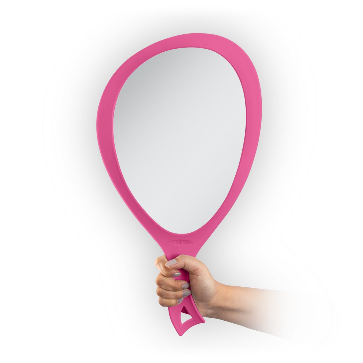 Teardrop Handheld Mirror with Curved Handle - Large Wall Hanging Mirror