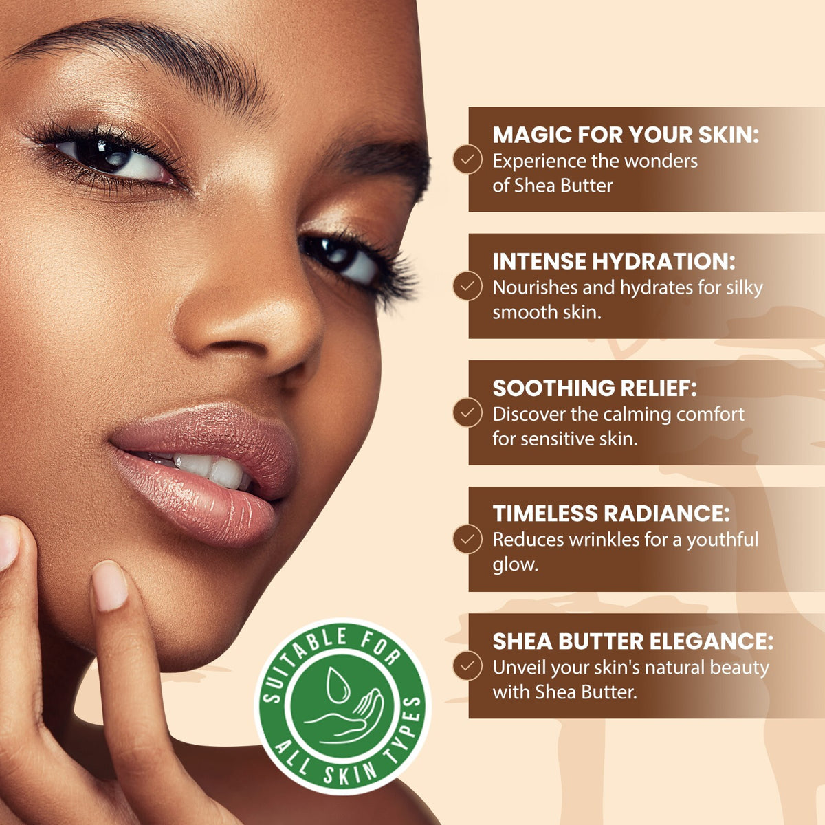 Raw African Shea Butter 8 oz - 100% Pure Organic Unrefined