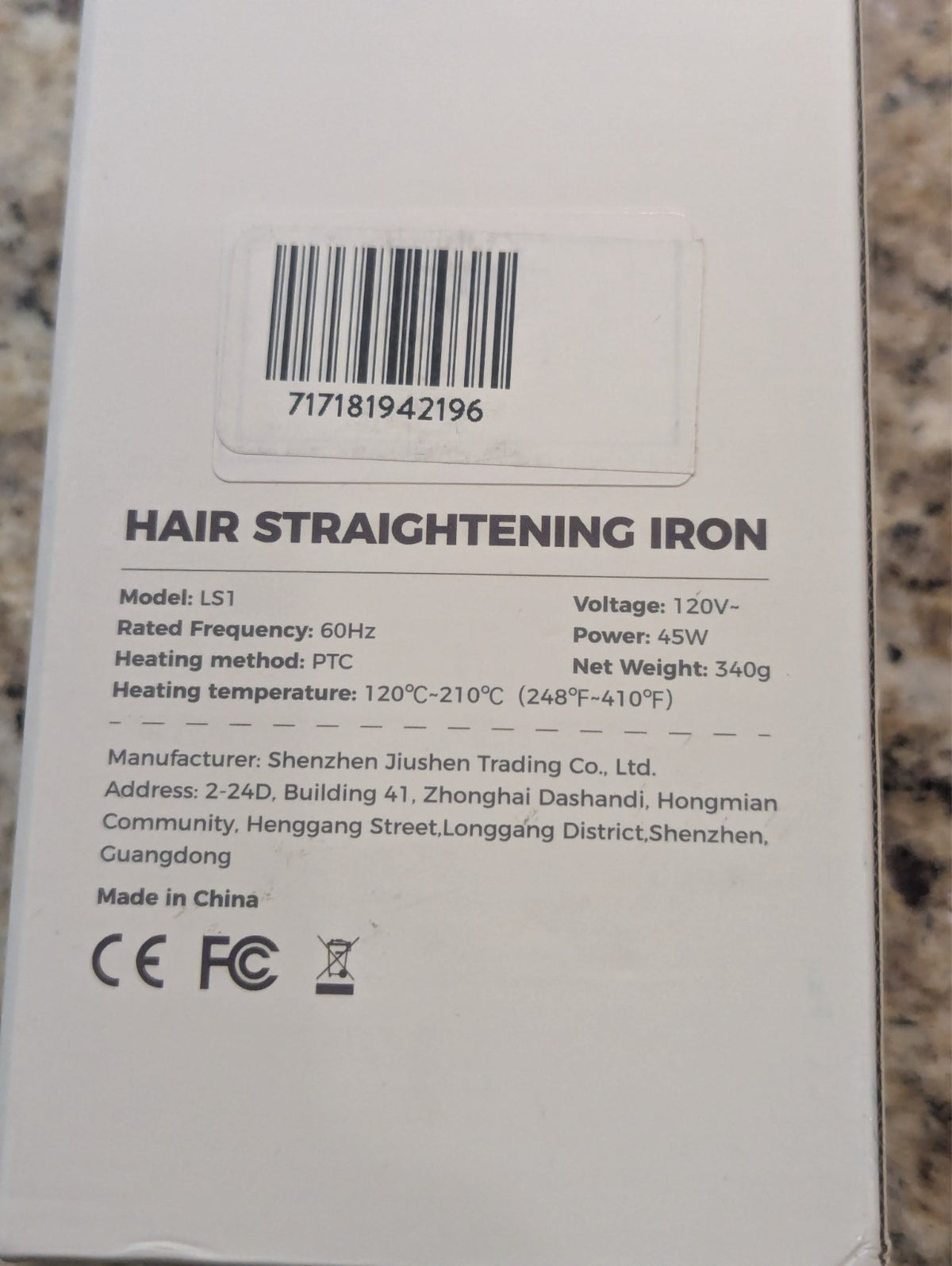 1" Hair Straightening Flat Iron - Pink