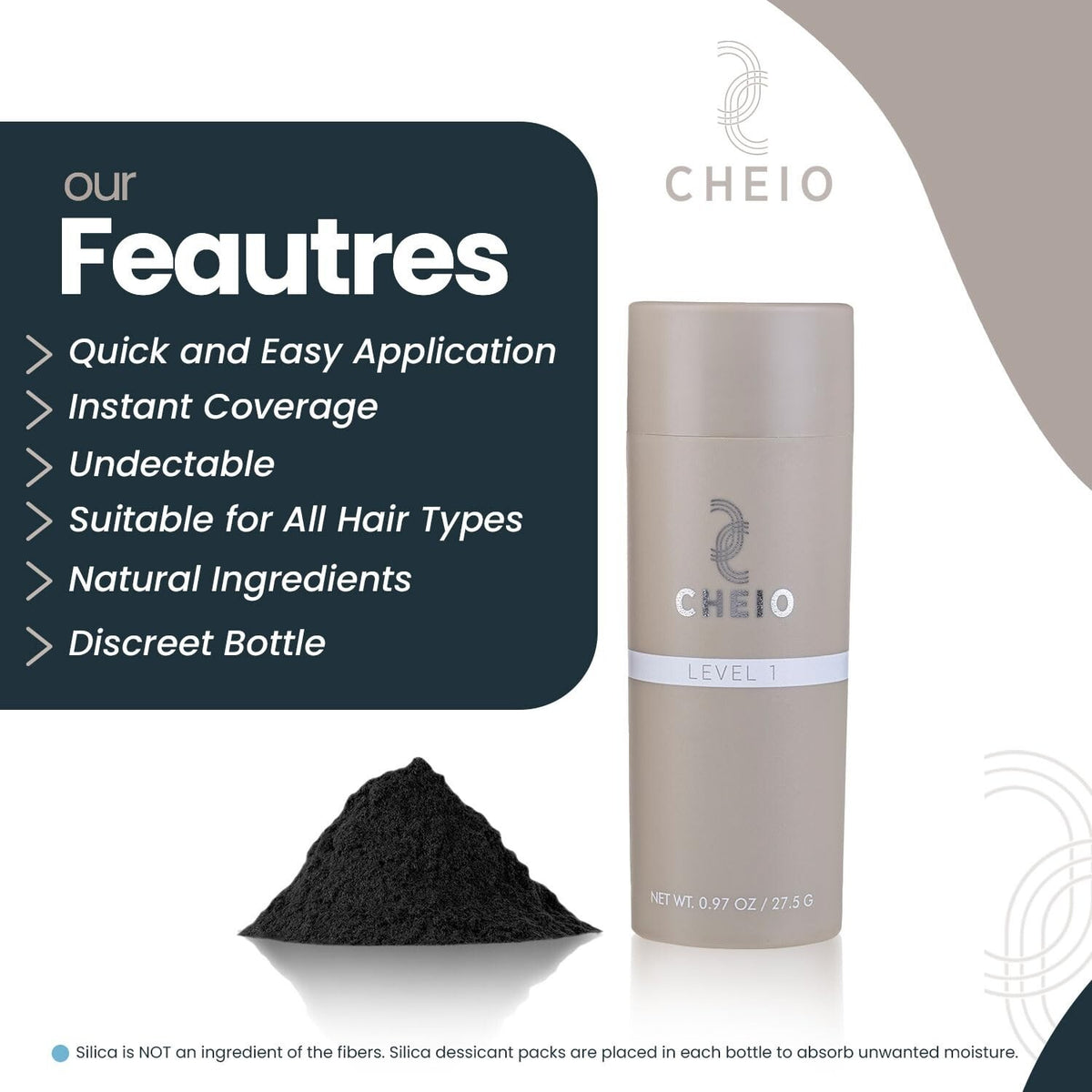 Hair Thickening Fibers - Black - 27.5g