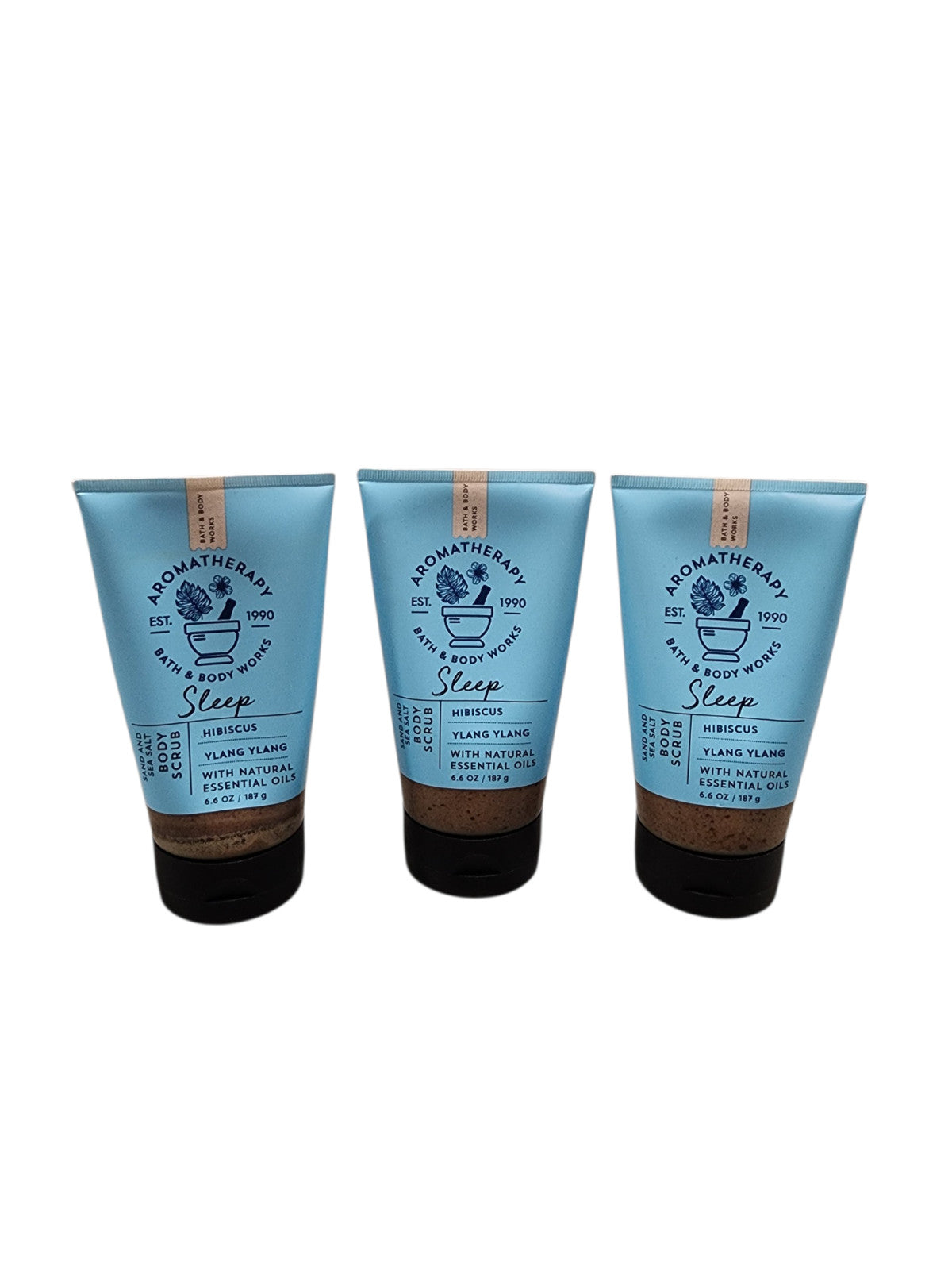 x3 Bath & Body Works Aromatherapy Sleep Hibiscus Ylang Sand Sea Salt