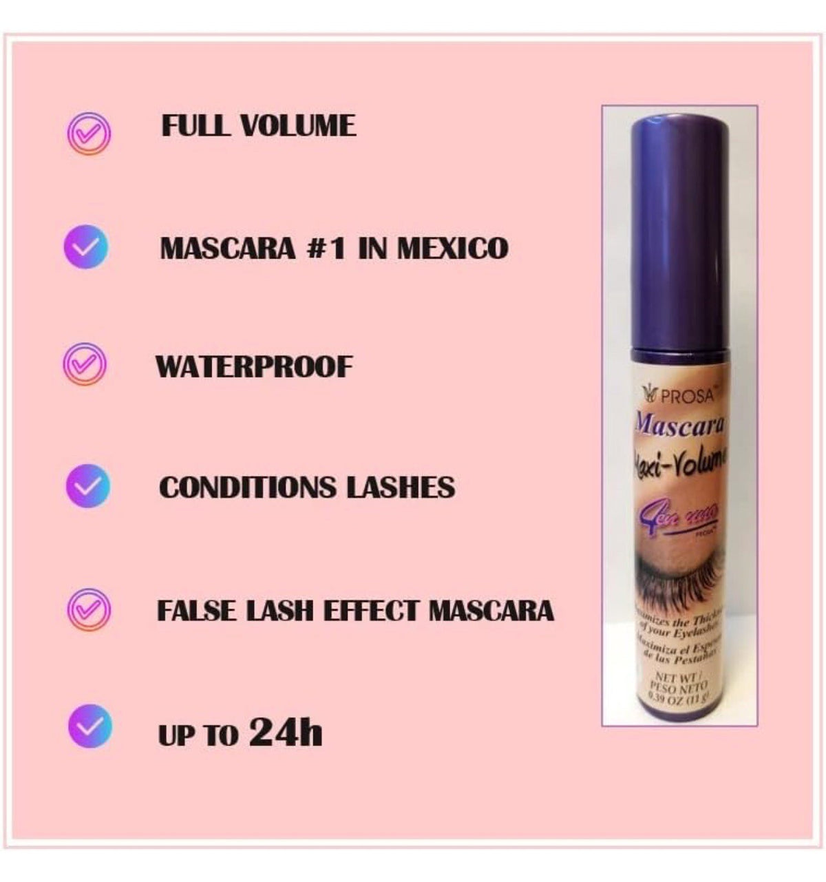 Maxi Volume Black Mascara - 4-in-1 Eyelash Length & Intensity