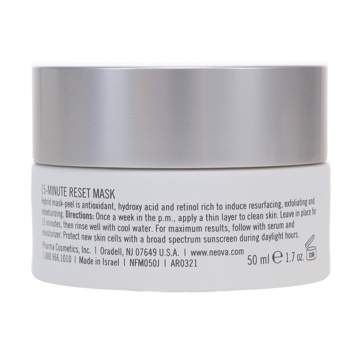 Neova 15-Minute Reset Skin Mask - Brightening & Hydrating 1.7 oz