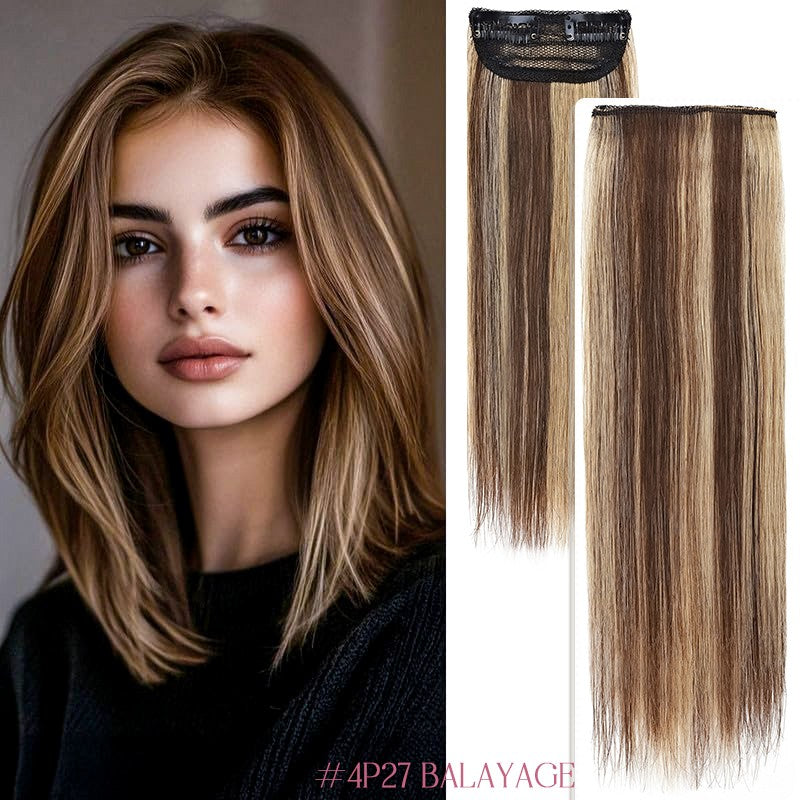 Remy Human Hair Clip-In Extensions Fluffy Short Weft 12-inch for Volume & Thickening