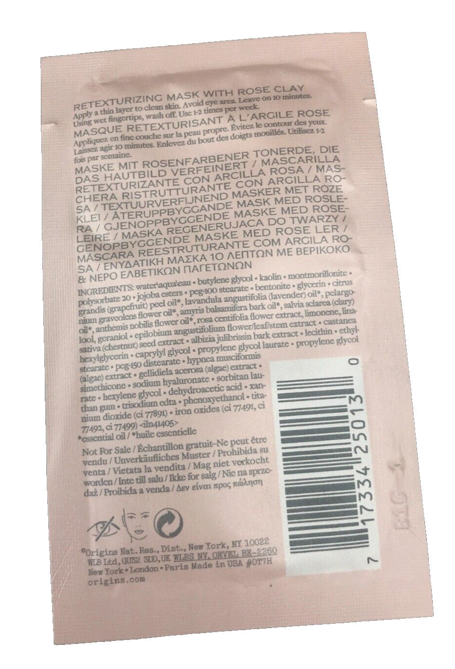 Retexturizing Mask with Rose Clay 0.17 oz - Set of 6