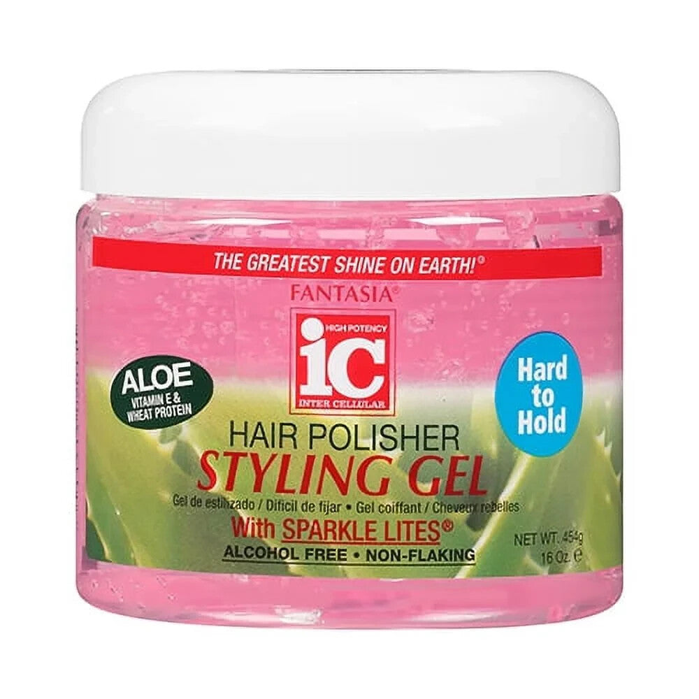 Fantasia Hard To Hold Hair Gel 16oz - Pink
