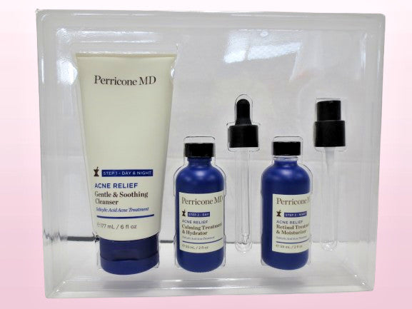 Prebiotic Acne Relief Therapy Kit - 90-Day Regimen for Clear Skin - Pack of 3