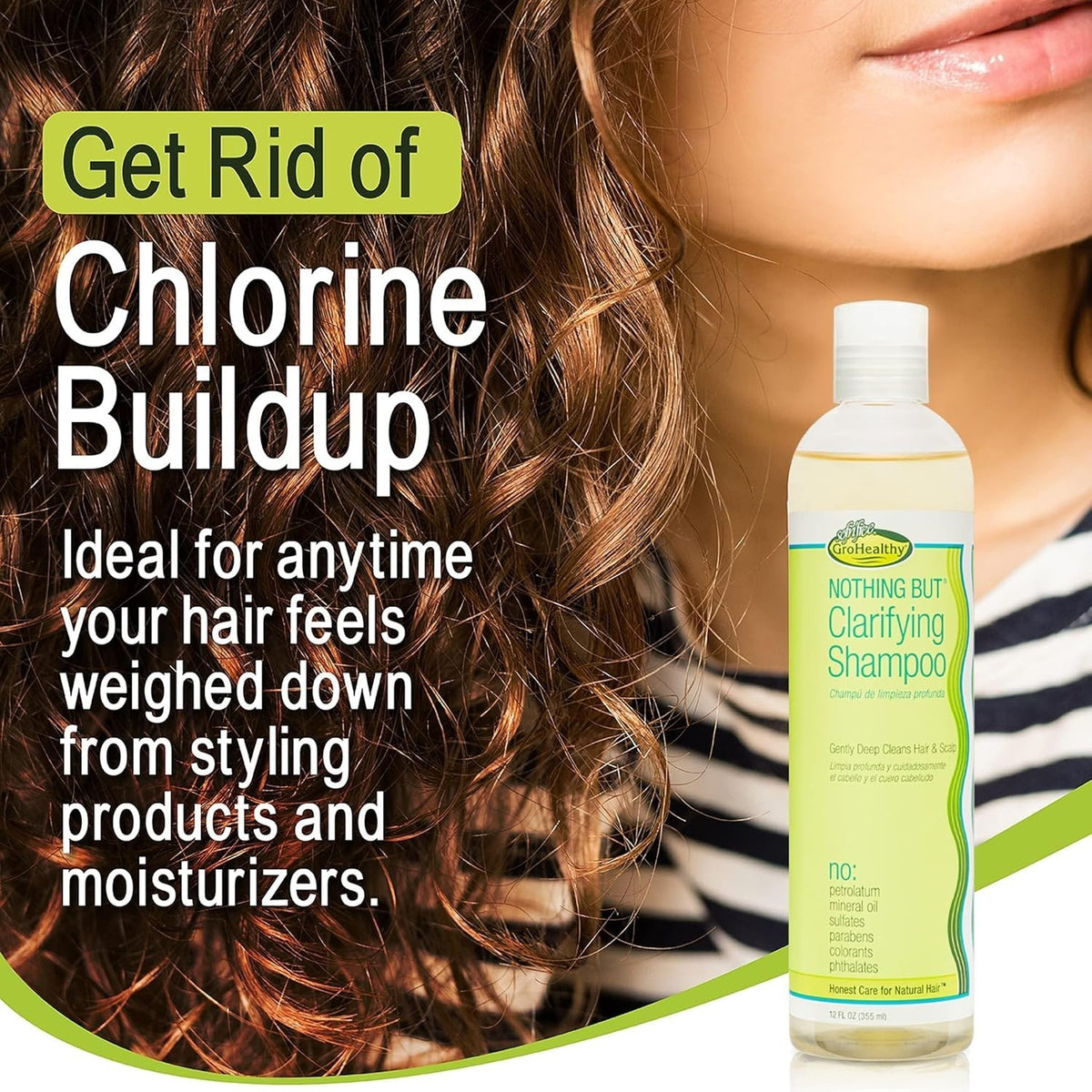 Sulfate-Free Clarifying Shampoo for All Hair Types - 12oz Revitalizes Dull Hair