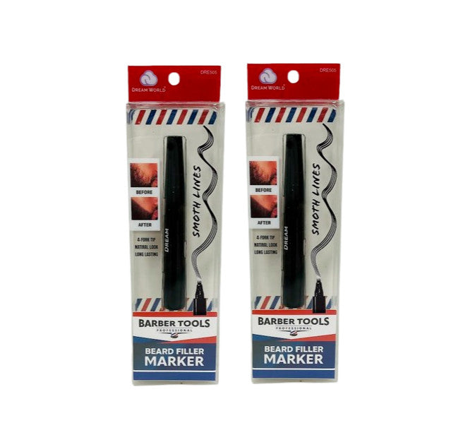Beard Filler Marker - 4-Fork Tip, Natural Look, Black