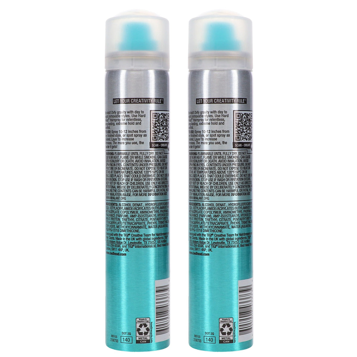 Hard Hold Hair Spray 3 oz - 2 Pack for Stubborn Hair & Flawless Styles