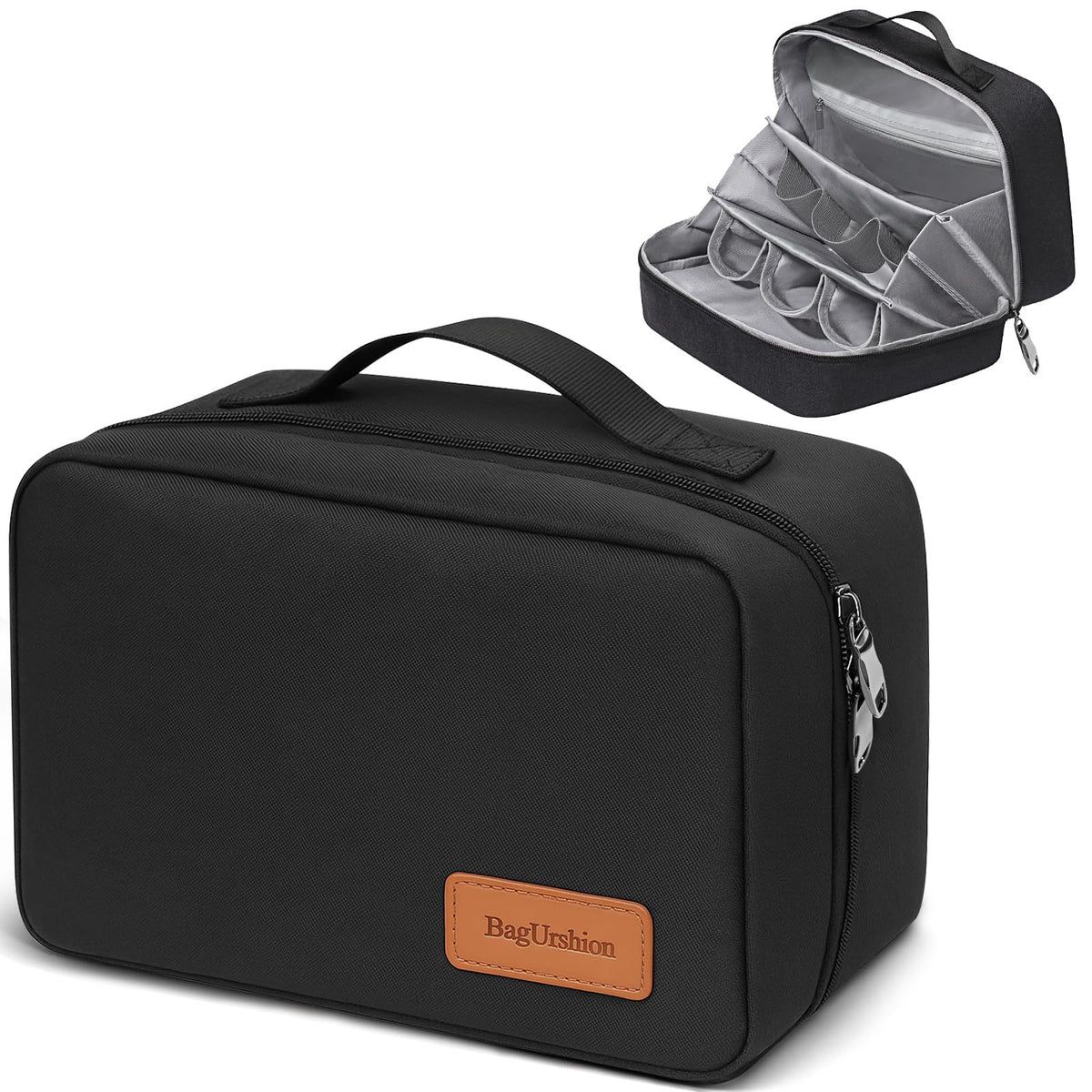 Water-Resistant Men’s Toiletry Bag with Expandable Compartments Travel Organizer