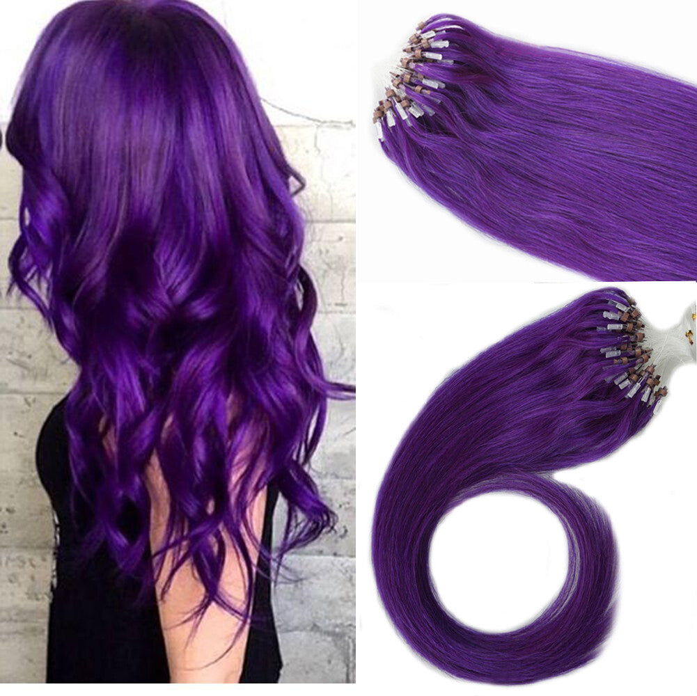 Micro Loop Hair Extensions - Real Human Hair Beads & Link Remy Russian Hair