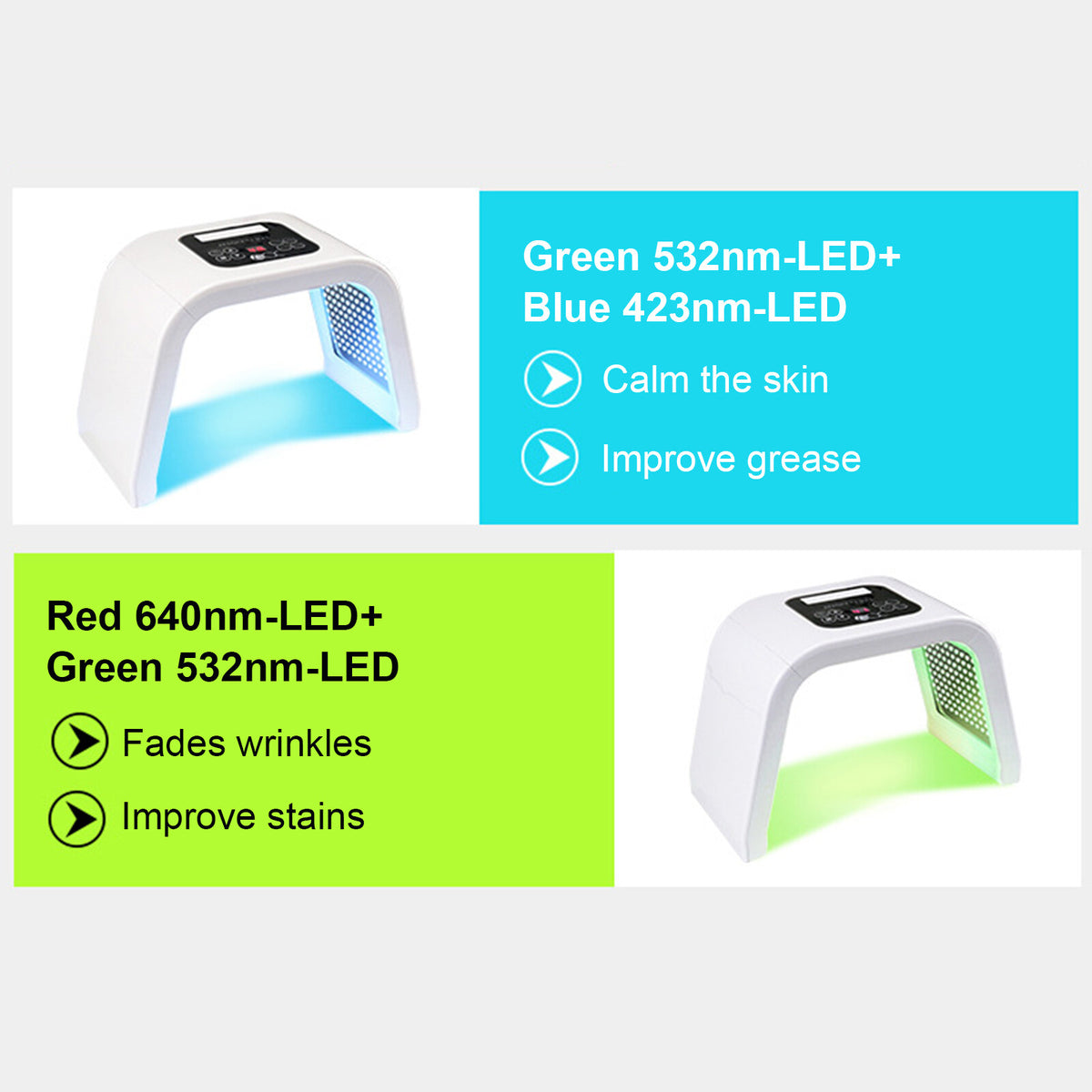 7-Color LED Face Mask Light Therapy for Skin Rejuvenation and Acne Treatment