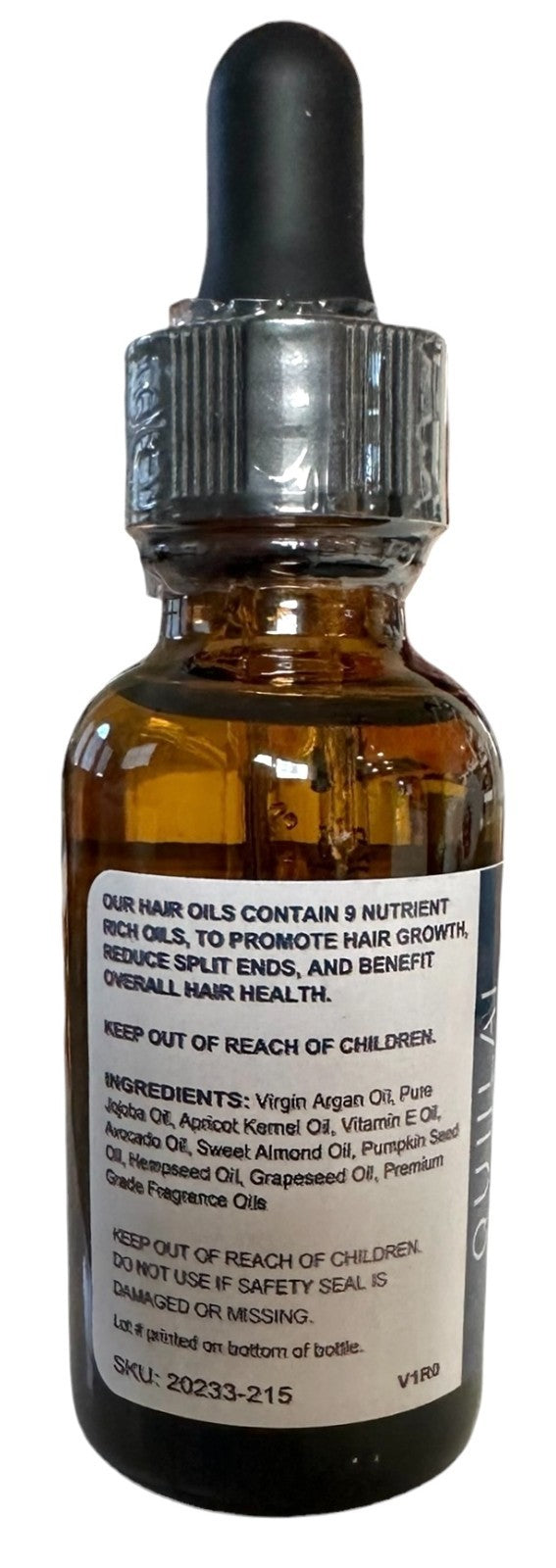 Premium Scented Hair Oil w/Oatmeal & Honey for Growth Less Split Ends