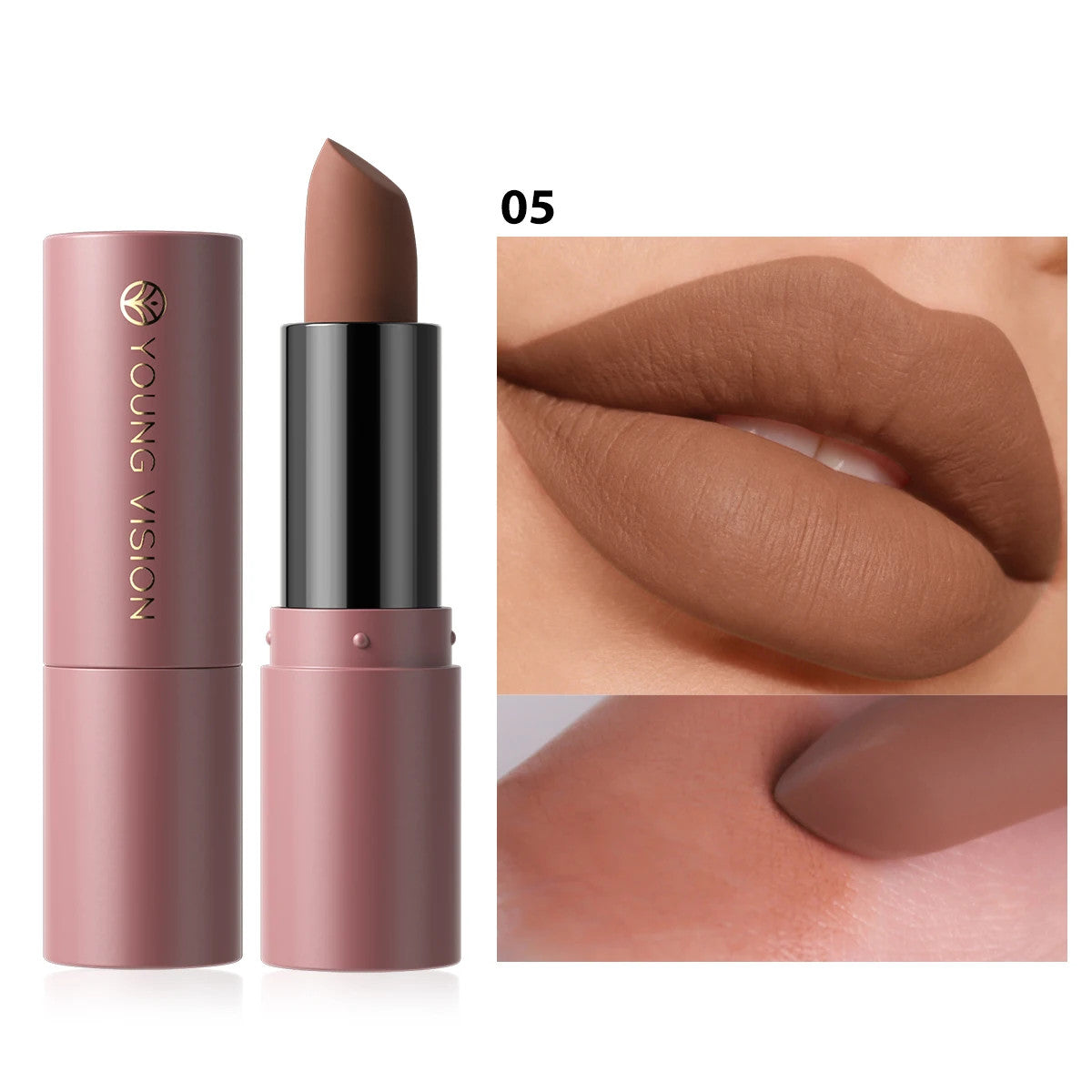 8 Color Velvet Matte Lipstick - Water-Resistant, Fade-Proof Lip Makeup