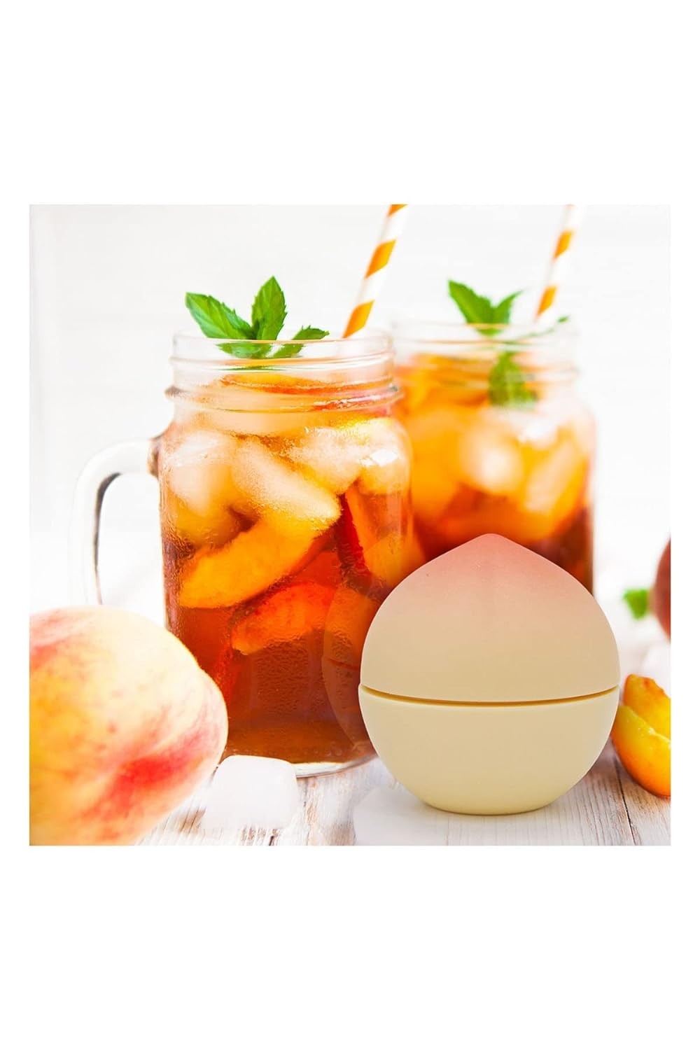 2 Pack Moisturizing Peach Lip Balm - Hydrating Korean Lip Care