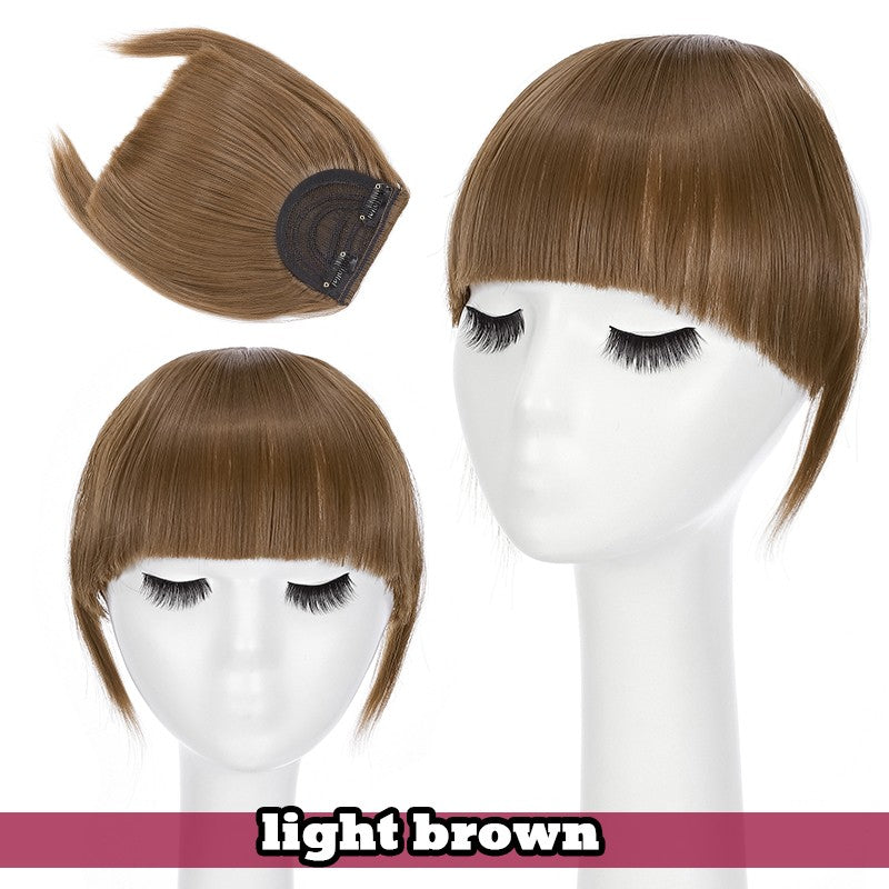 Women Braid Headband Topper with Bangs - Instant Hair Fringes & Hairbands