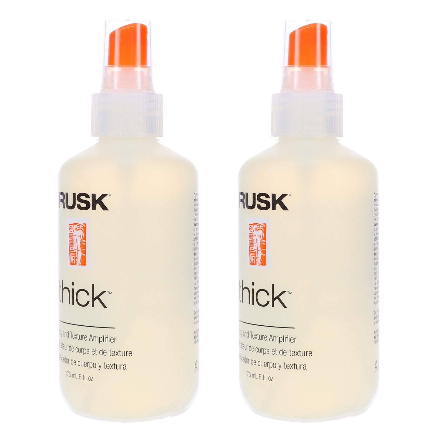 Rusk Thick Body & Texture Amplifier 6 oz Pack for Fine Hair Volumizing