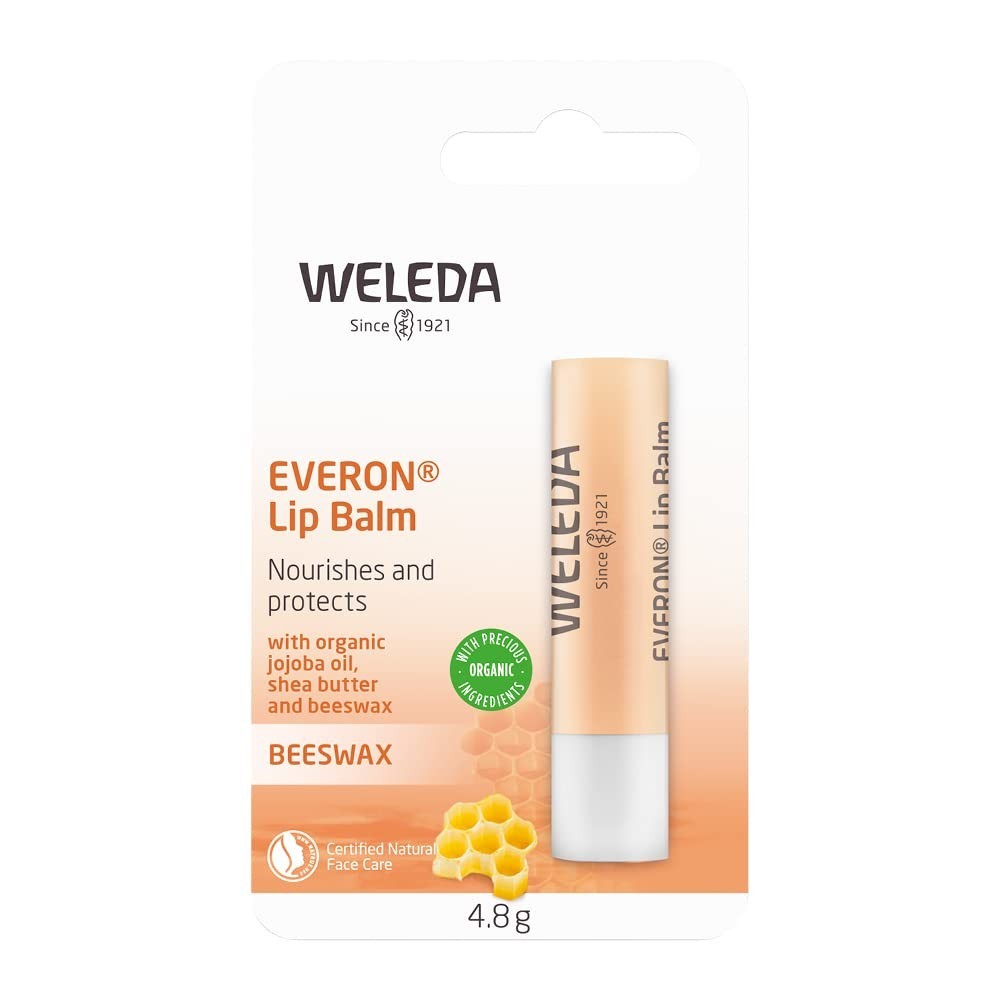 Natural Lip Balm with Jojoba & Shea Butter - Hydrating & Nourishing 0.17 Oz
