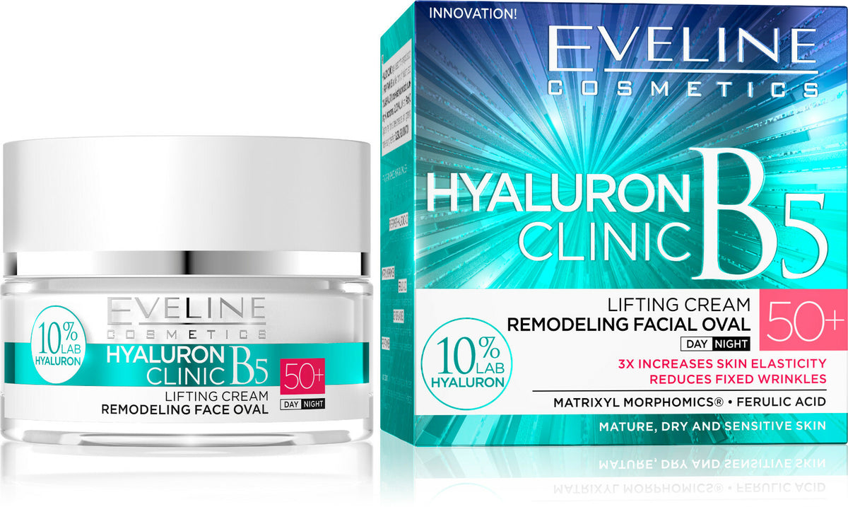 Hyaluron Clinic B5 Face Cream - Firming & Hydrating Anti-Aging Moisturizer for 50+