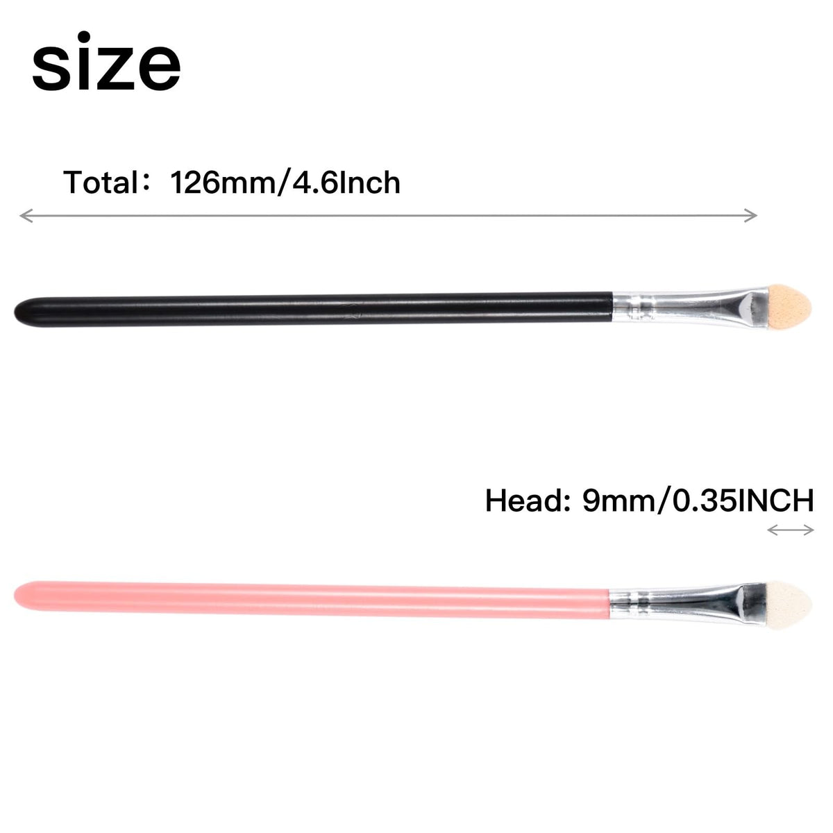 20 Pcs Eyeshadow Makeup Brush Set with Eyebrow Applicators - Gold