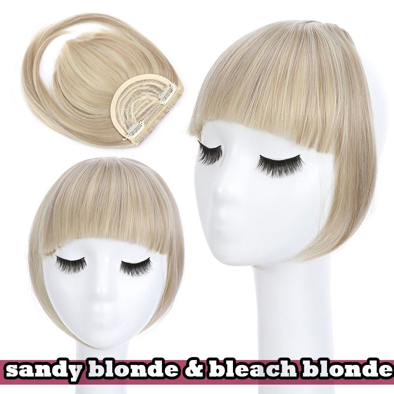 Women Braid Headband Topper with Bangs - Instant Hair Fringes & Hairbands