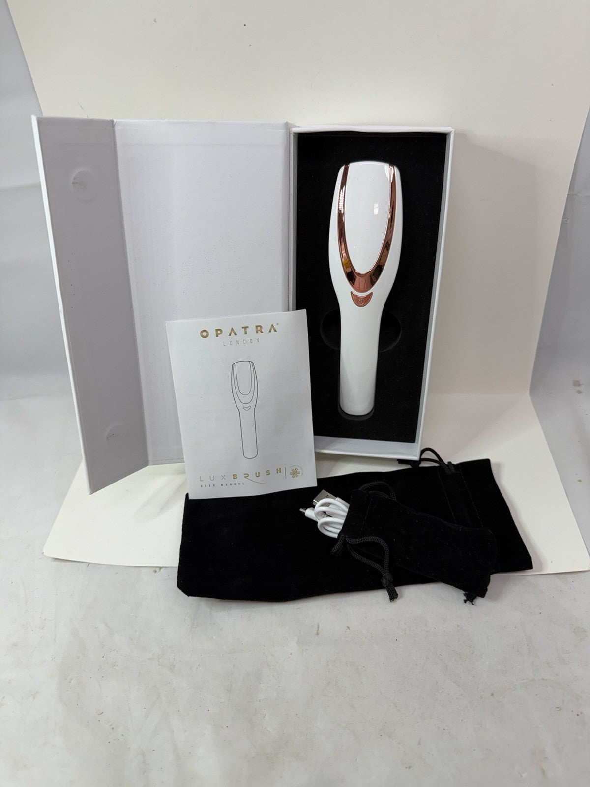 UNUSED Opatra Lux Brush Hair Scalp Treatment Vibrating Technology Red