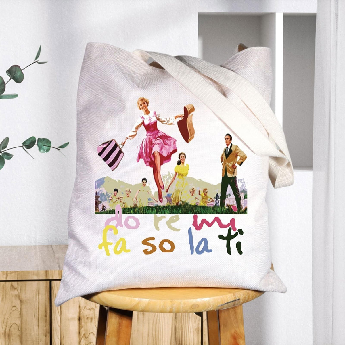 Music-Themed Cosmetic Makeup Bag - Sound of Music Do Re Mi Design
