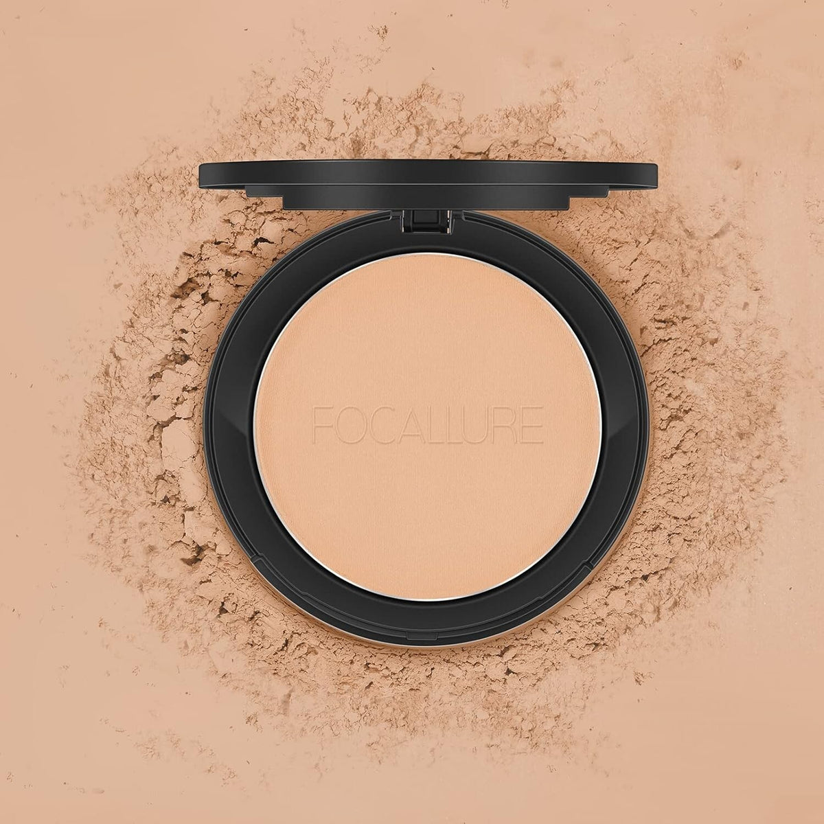 High Coverage Translucent Face Powder Compact for All Skin Types
