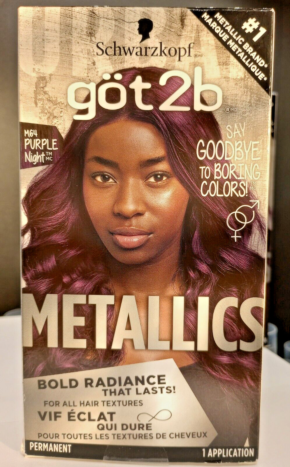Permanent Hair Color Purple Night #M64 - 2 Pack